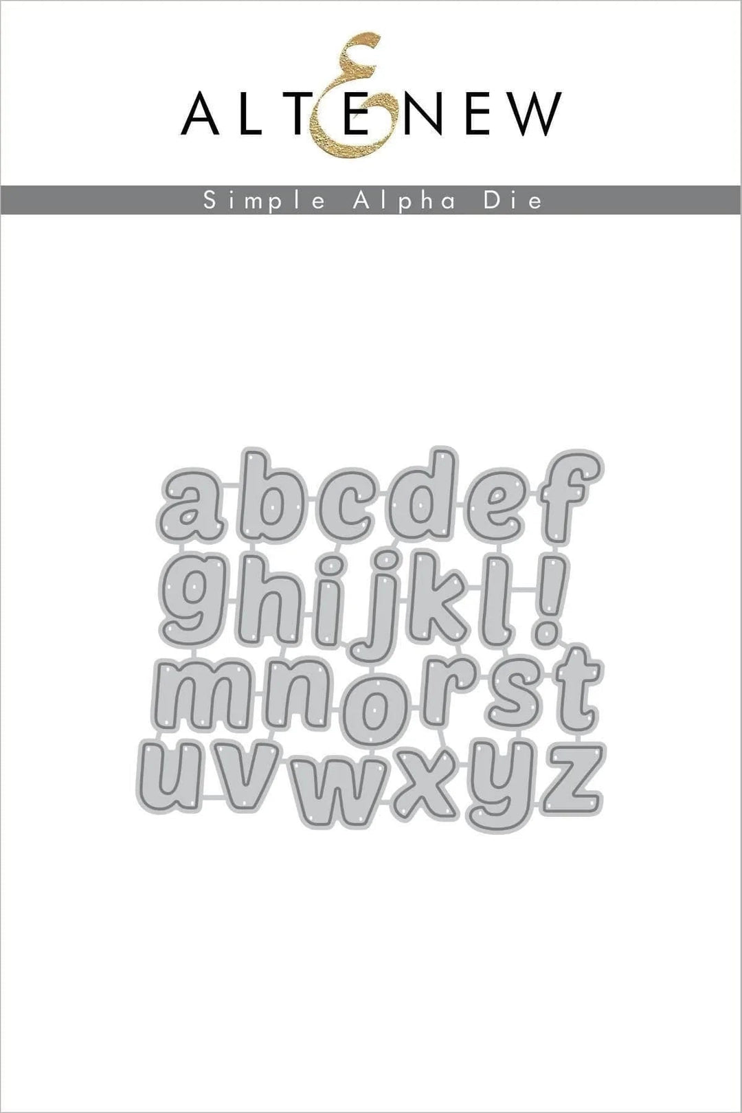 Dies Simple Alpha Die Set