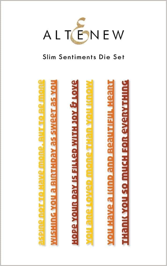 Dies Slim Sentiments Die Set