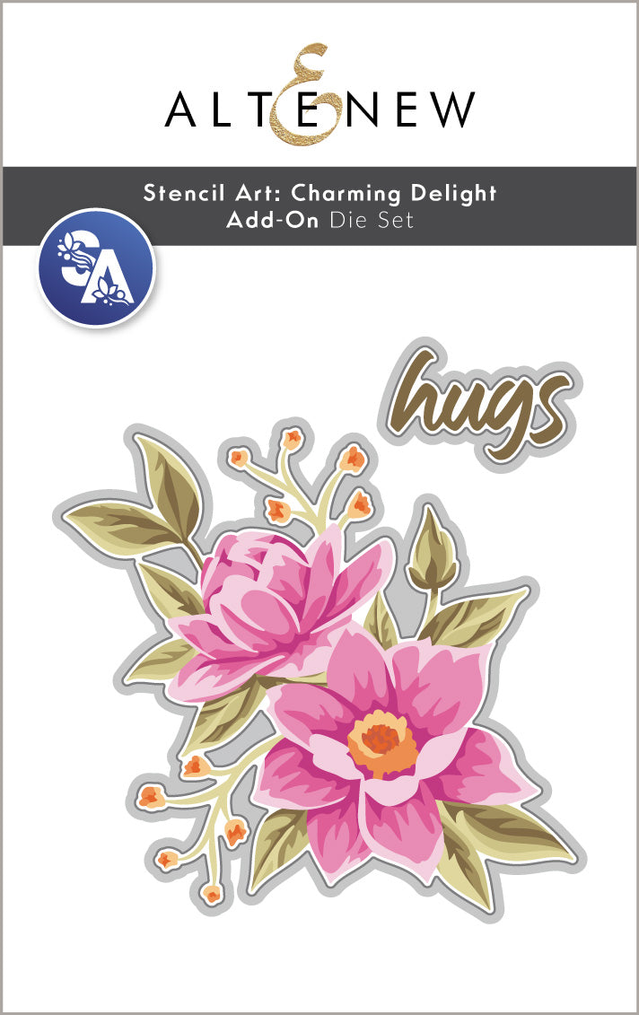 Dies Stencil Art: Charming Delight Add-on Die Set