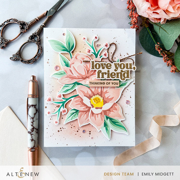Dies Stencil Art: Charming Delight Add-on Die Set