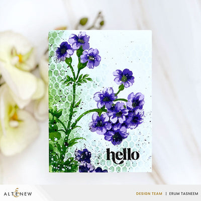 Dies Stencil Art: Painted Geraniums Add-On Die Set