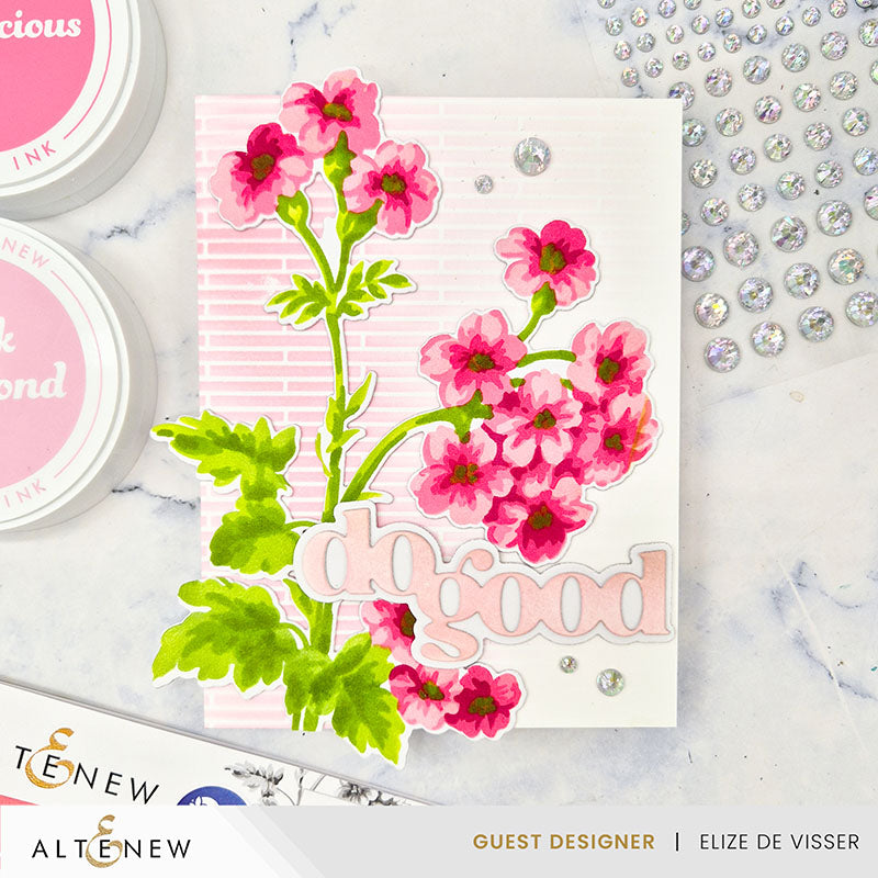 Dies Stencil Art: Painted Geraniums Add-On Die Set