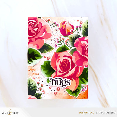 Dies Stencil Art: Romantic Roses Add-On Die Set