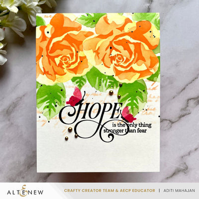 Dies Stencil Art: Romantic Roses Add-On Die Set