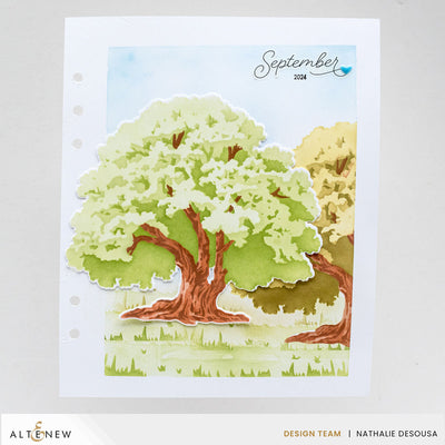 Dies Stencil Art: Strong Oak Add-On Die Set