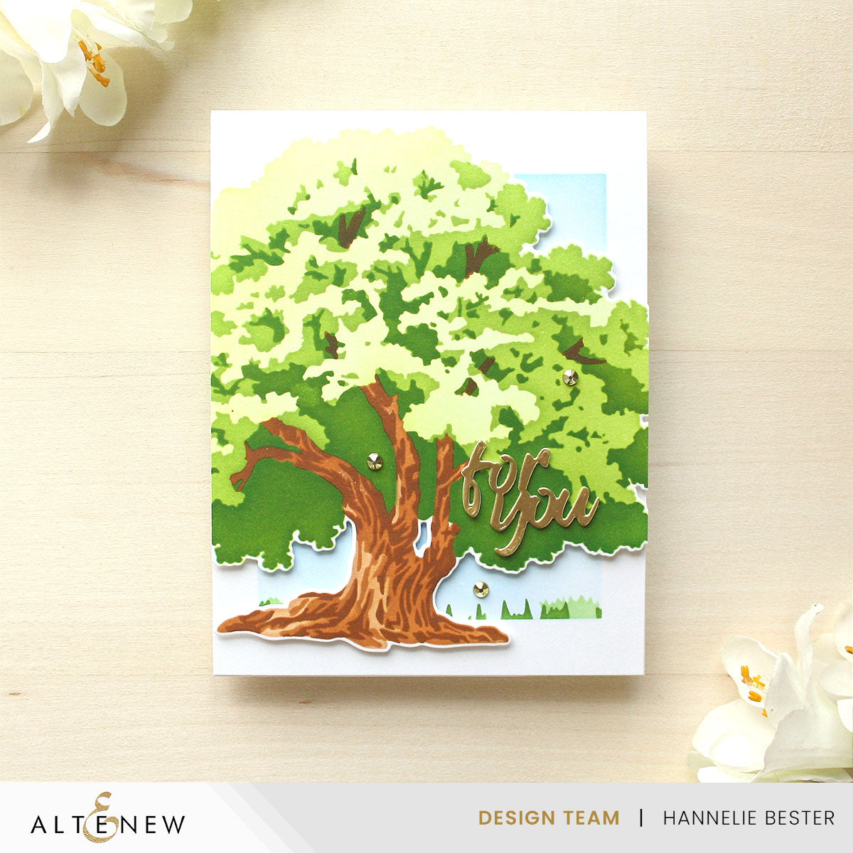 Dies Stencil Art: Strong Oak Add-On Die Set