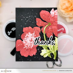 Dies Stencil Art: White Cap Peonies Add-On Die