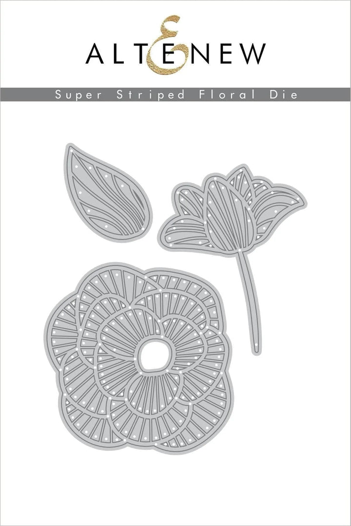 Dies Super Striped Floral Die Set