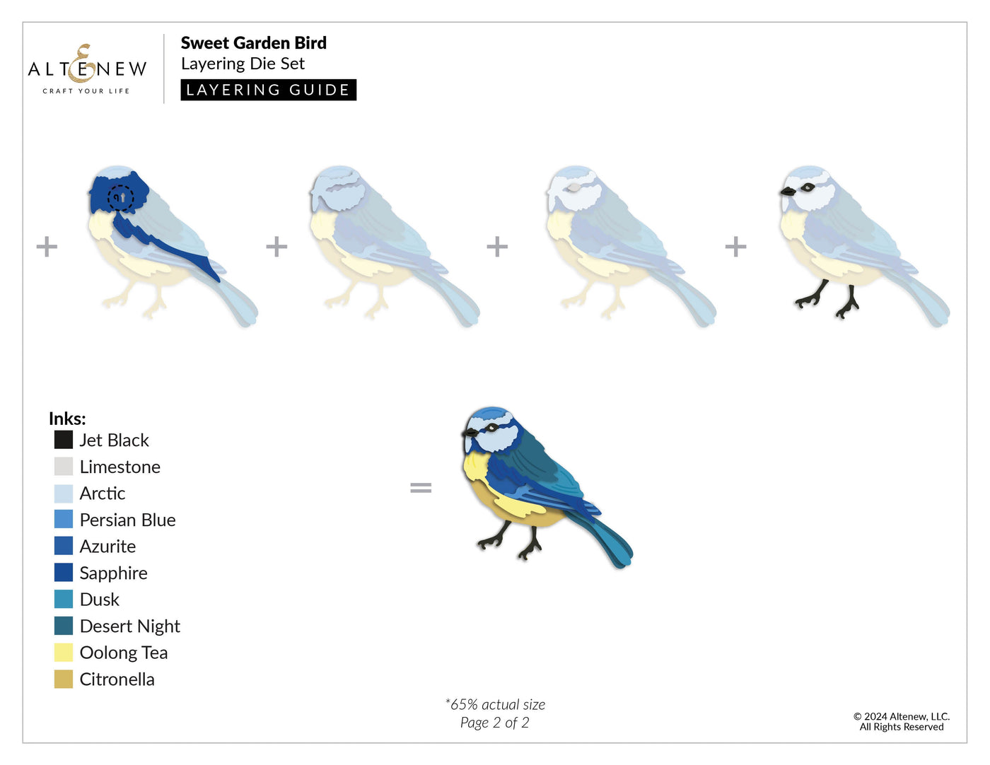 Dies Sweet Garden Bird Layering Die Set