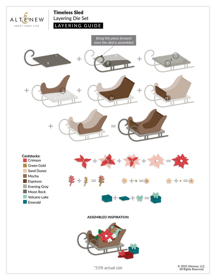 Dies Timeless Sled Layering Die Set