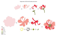 Dies Virginia Rose 3D Die Set