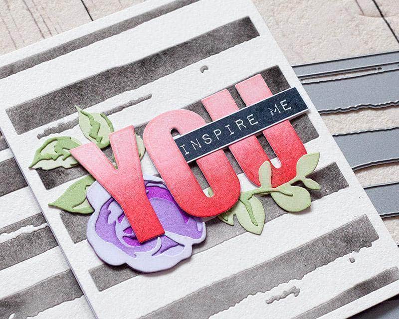 Dies Watercolor Stripes Cover Die