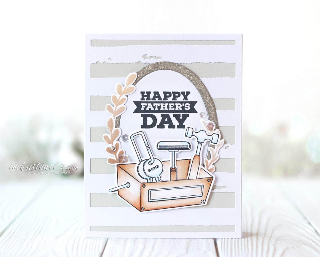 Dies Watercolor Stripes Cover Die