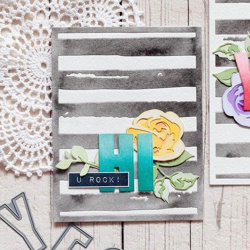 Dies Watercolor Stripes Cover Die