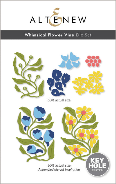 Dies Whimsical Flower Vine Die Set