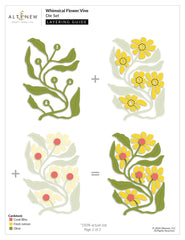 Dies Whimsical Flower Vine Die Set