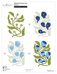 Dies Whimsical Flower Vine Die Set