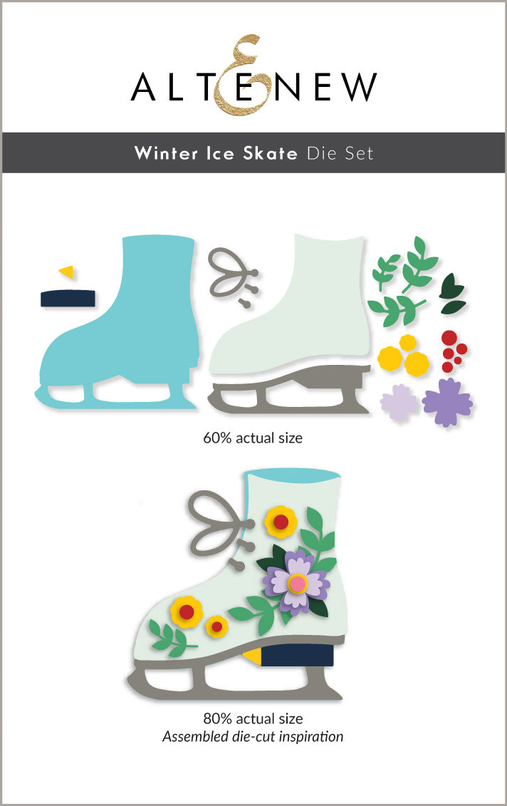 Dies Winter Ice Skate Die Set