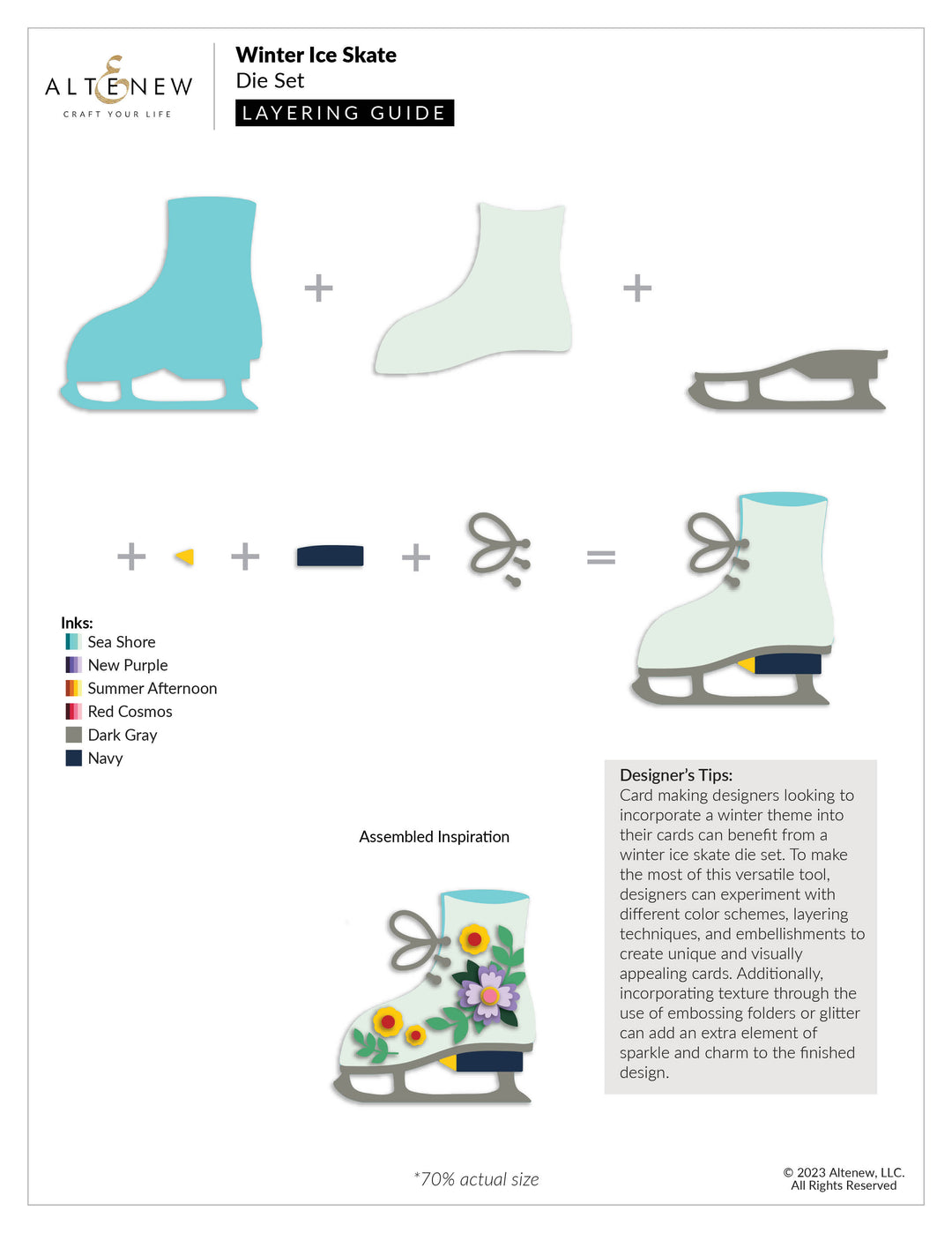 Dies Winter Ice Skate Die Set