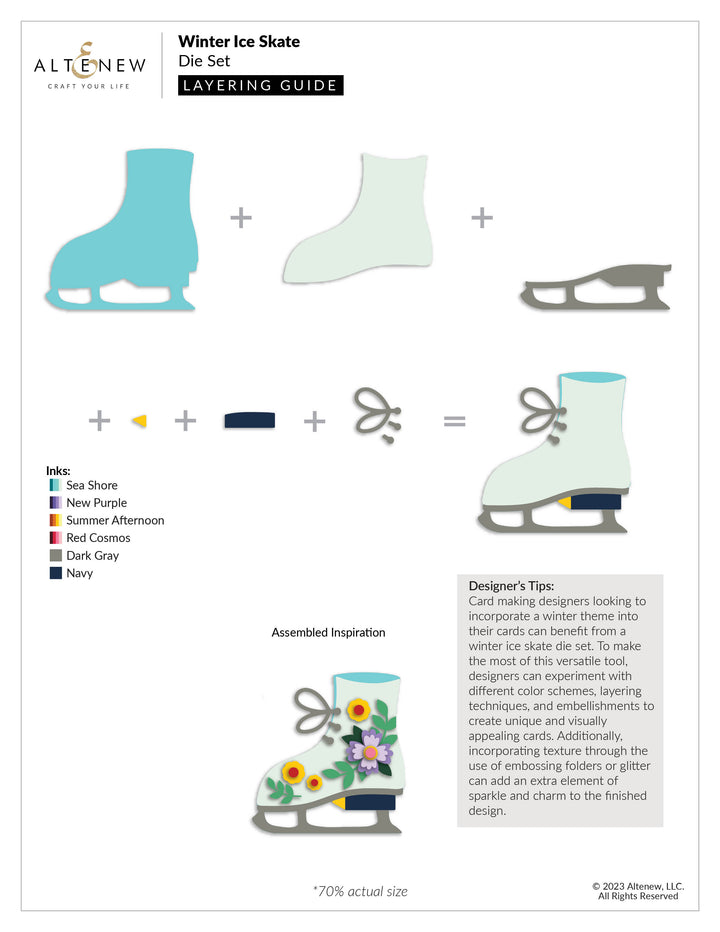 Dies Winter Ice Skate Die Set