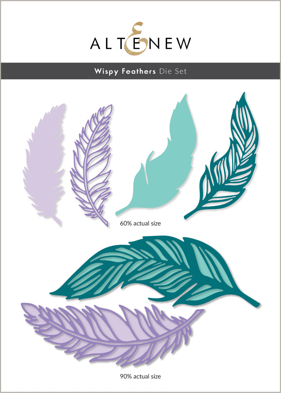 Dies Wispy Feathers Layered Die Set