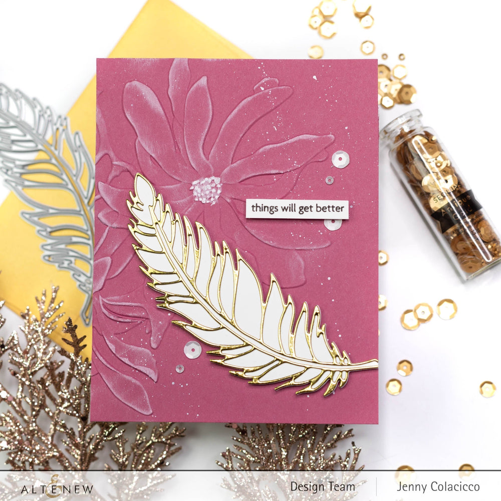Dies Wispy Feathers Layered Die Set