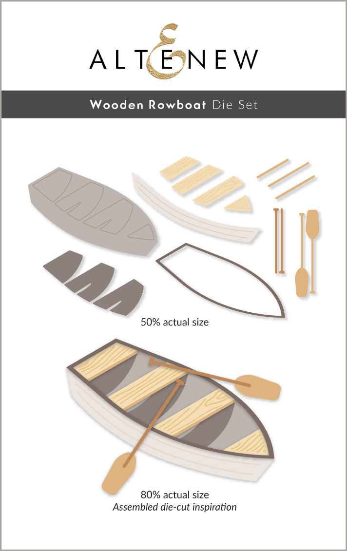Dies Wooden Rowboat Die Set