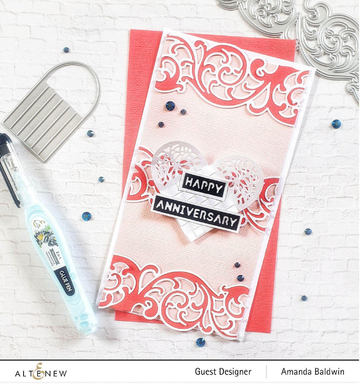 Dies Woven Heart Die Set