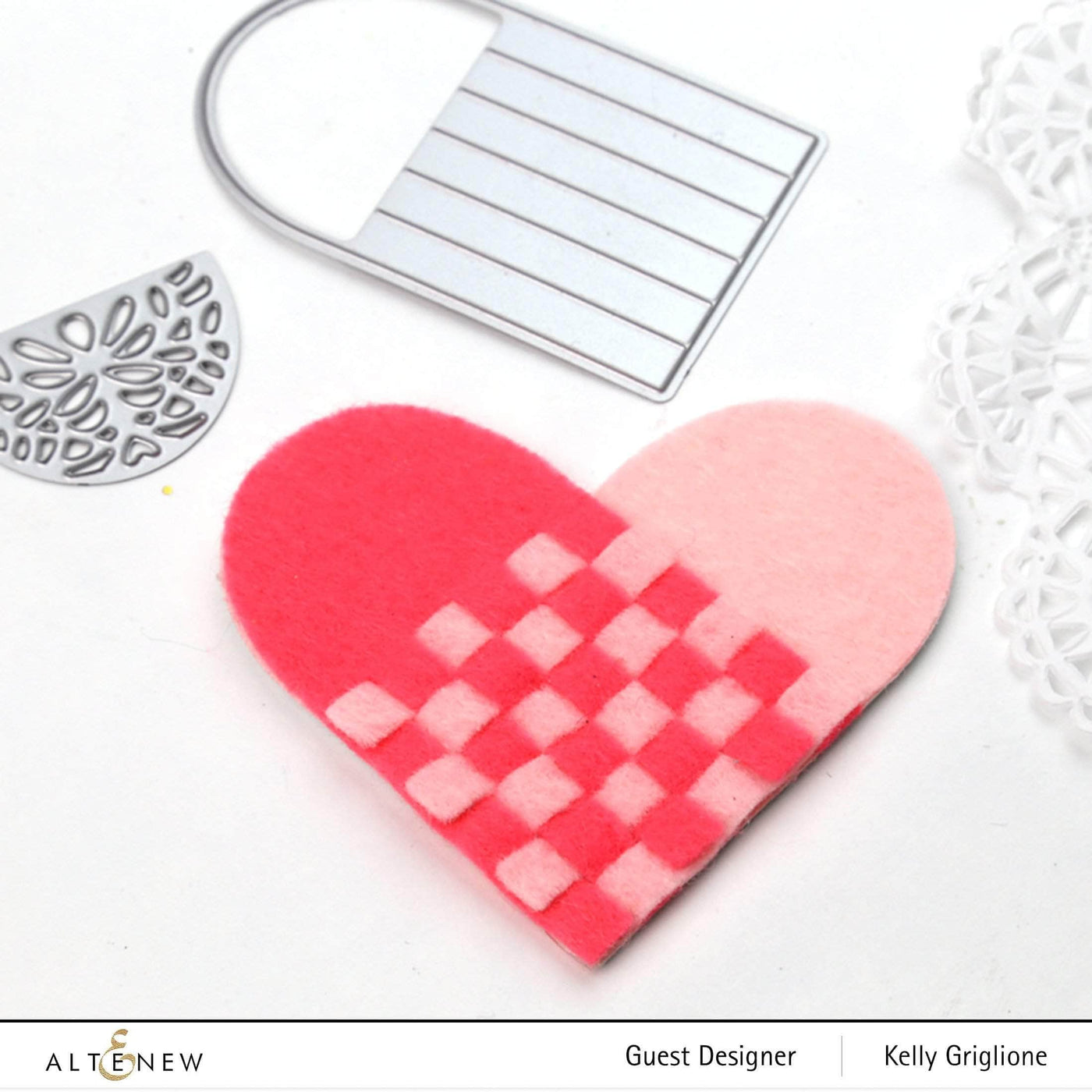 Dies Woven Heart Die Set