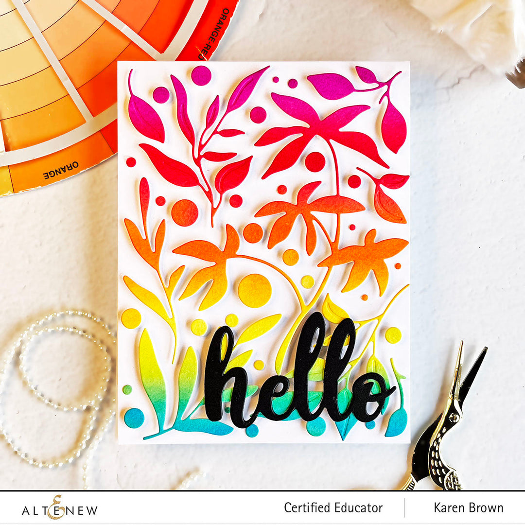 Dies Zero-Waste Leaf Pattern Die