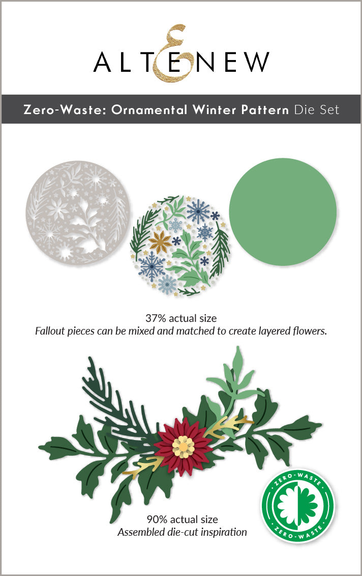 Dies Zero-Waste: Ornamental Winter Pattern Die