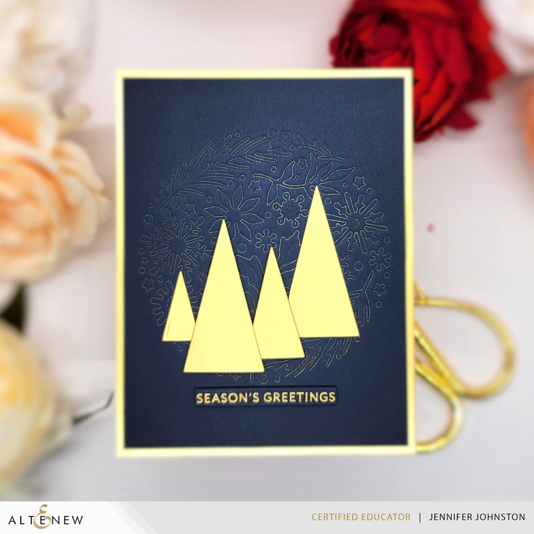 Dies Zero-Waste: Ornamental Winter Pattern Die