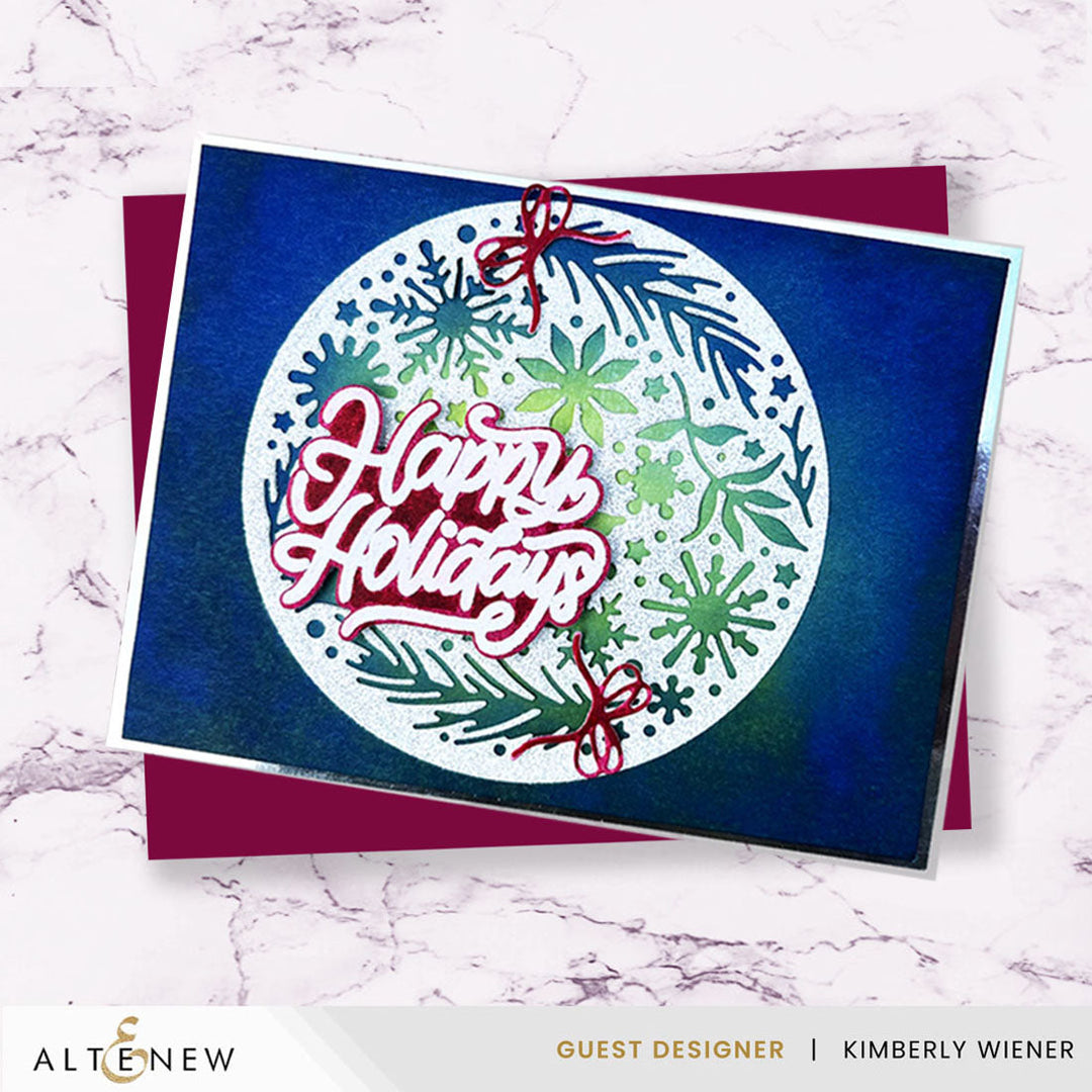 Dies Zero-Waste: Ornamental Winter Pattern Die