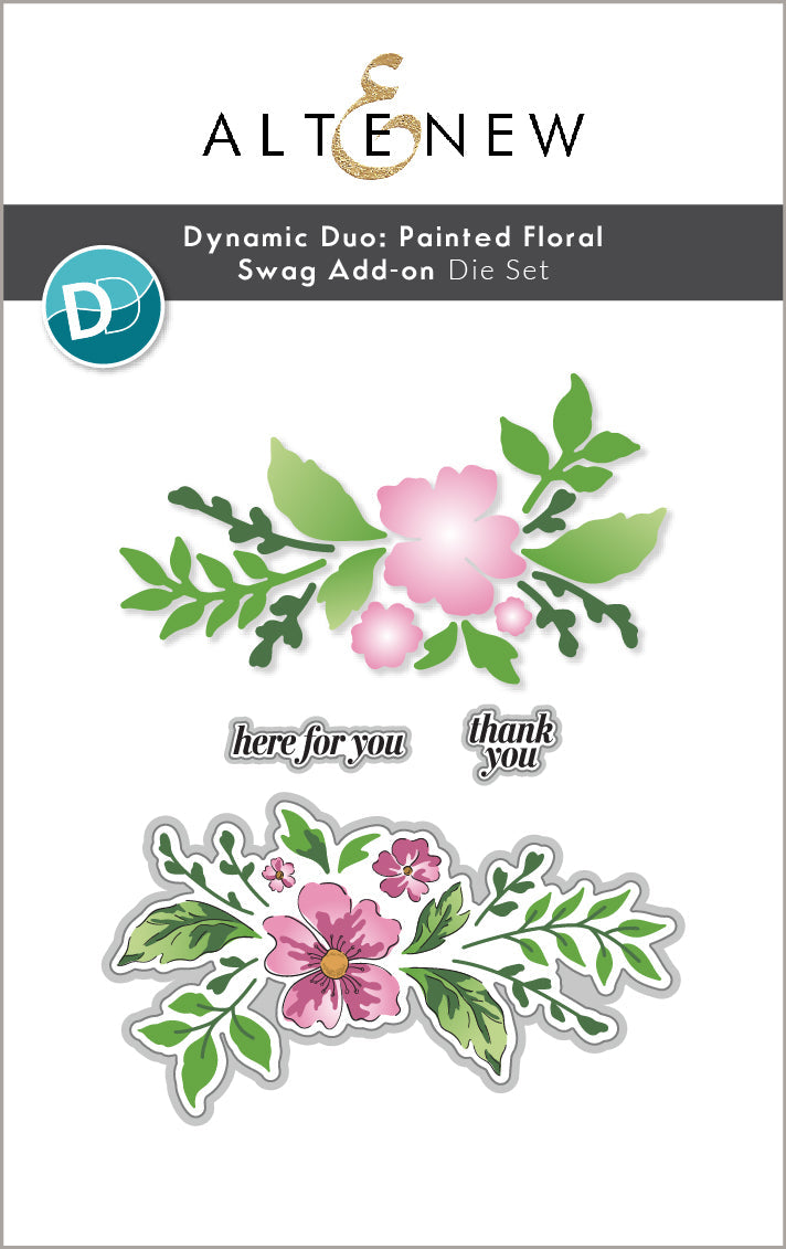 Dynamic Duo Bundle Dynamic Duo: Painted Floral Swag & Add-on Die Bundle