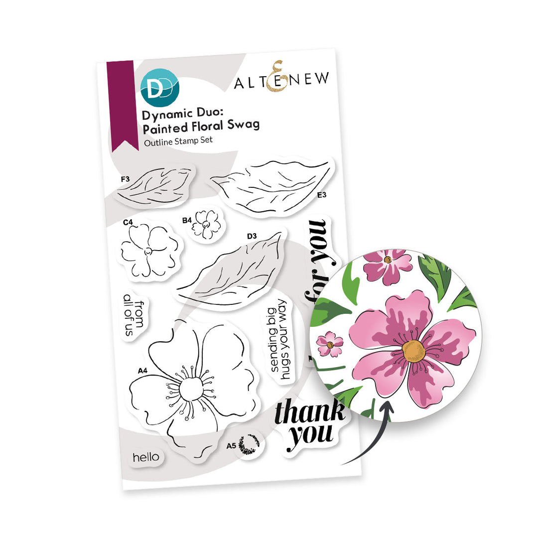 Dynamic Duo Bundle Dynamic Duo: Painted Floral Swag & Add-on Die Bundle