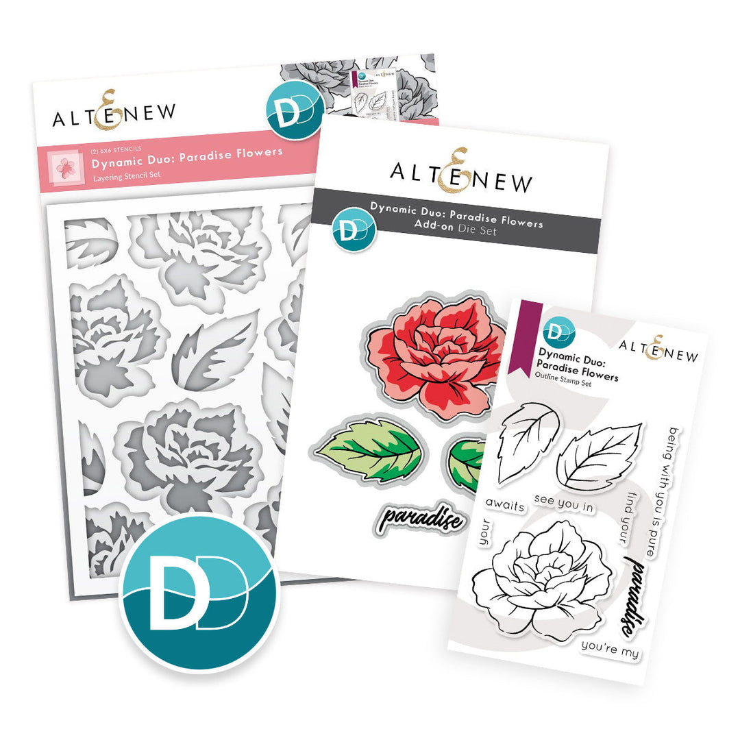 Dynamic Duo Bundle Dynamic Duo: Paradise Flowers & Add-on Die Bundle