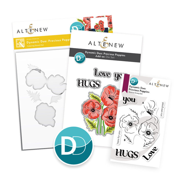 Dynamic Duo Bundle Dynamic Duo: Precious Poppies & Add-on Die Bundle