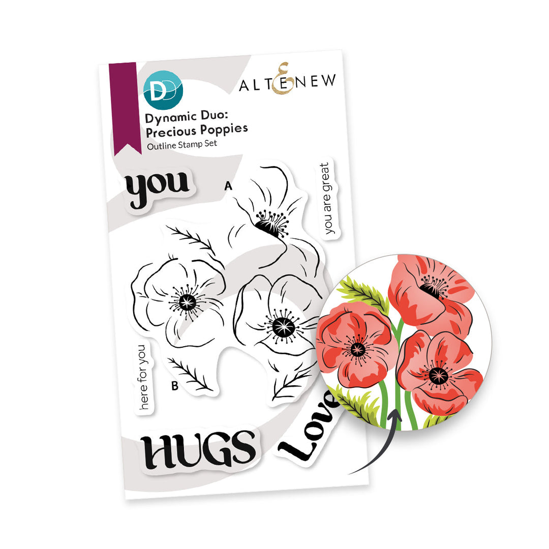 Dynamic Duo Bundle Dynamic Duo: Precious Poppies & Add-on Die Bundle