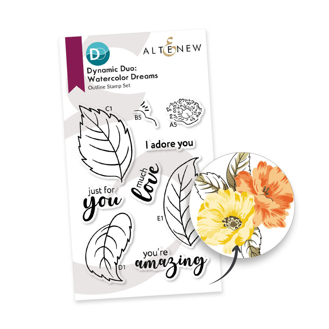 Dynamic Duo Bundle Dynamic Duo: Watercolor Dreams & Add-on Die Bundle