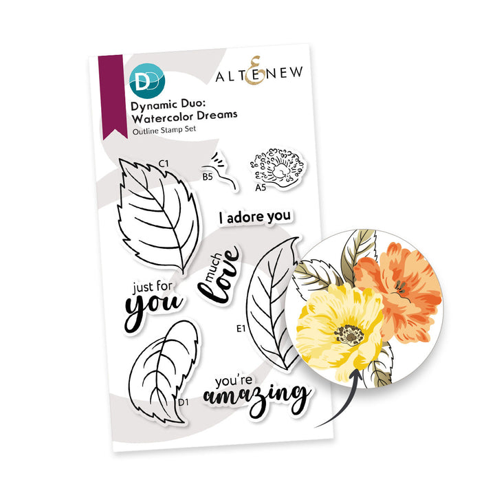 Dynamic Duo Bundle Dynamic Duo: Watercolor Dreams & Add-on Die Bundle