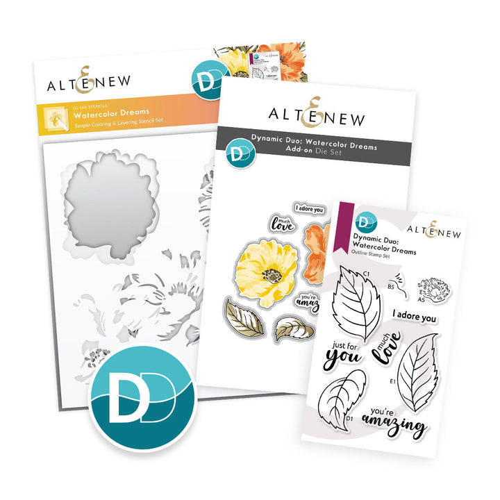 Dynamic Duo Bundle Dynamic Duo: Watercolor Dreams & Add-on Die Bundle