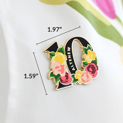 Embellishments Altenew's 10th Anniversary Enamel Pin