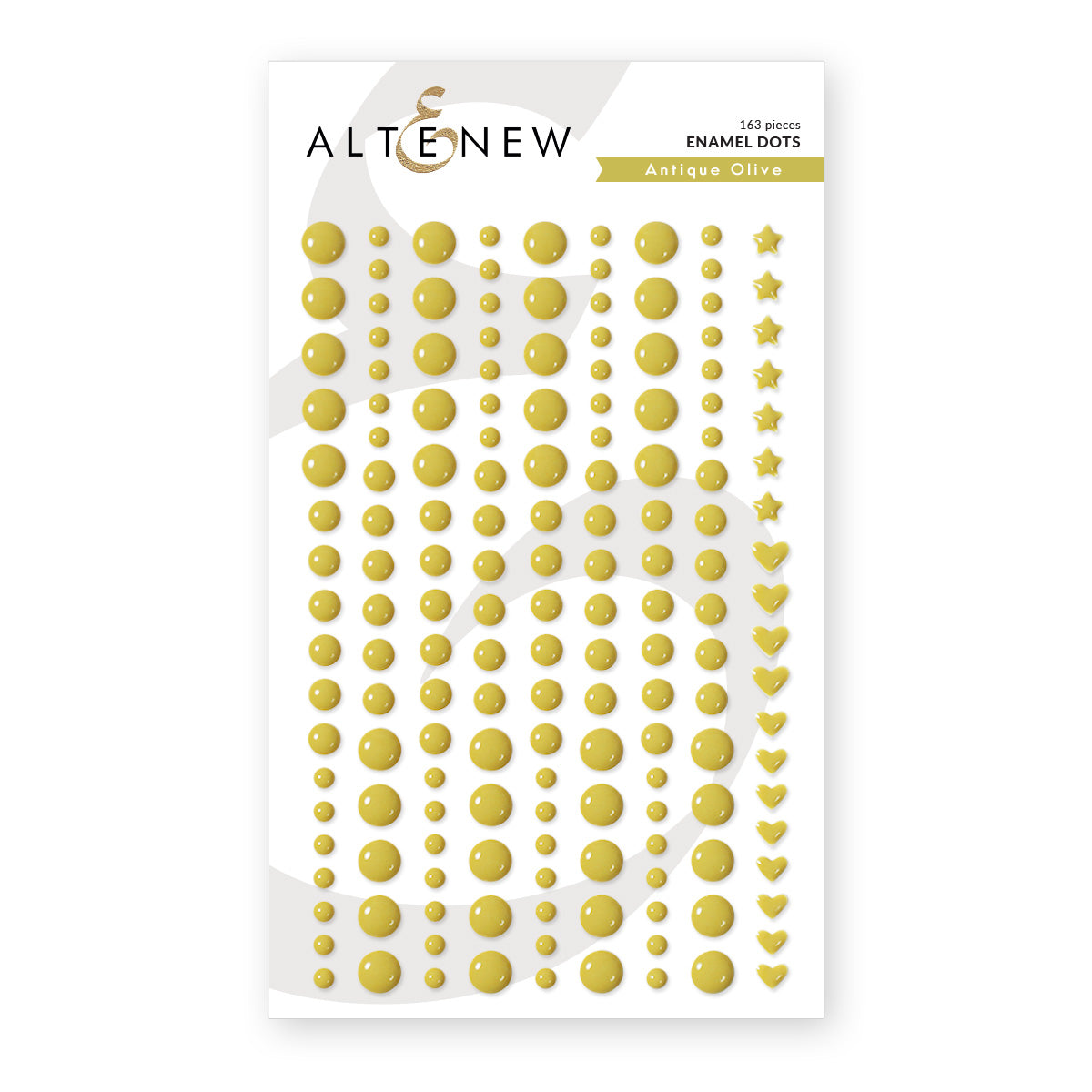 Embellishments Antique Olive Promo Enamel Dots