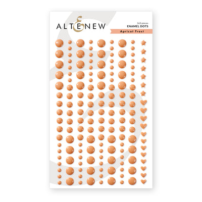 Embellishments Apricot Frost Enamel Dots