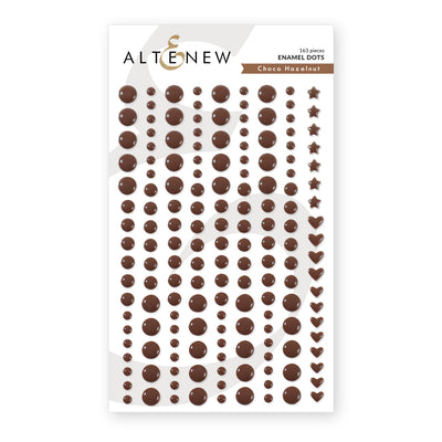 Embellishments Choco Hazelnut Promo Enamel Dots