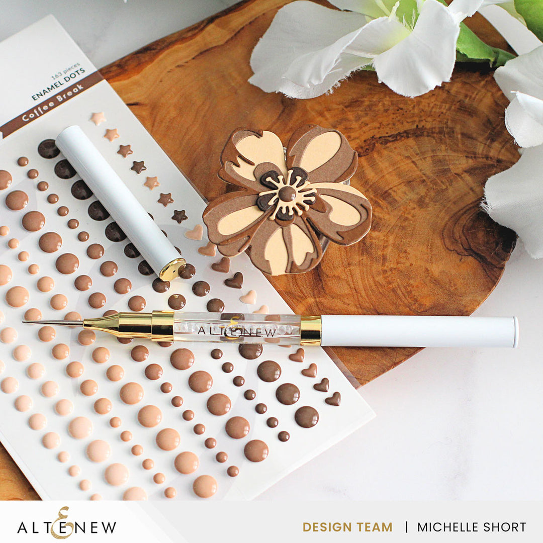 Embellishments Coffee Break Enamel Dots