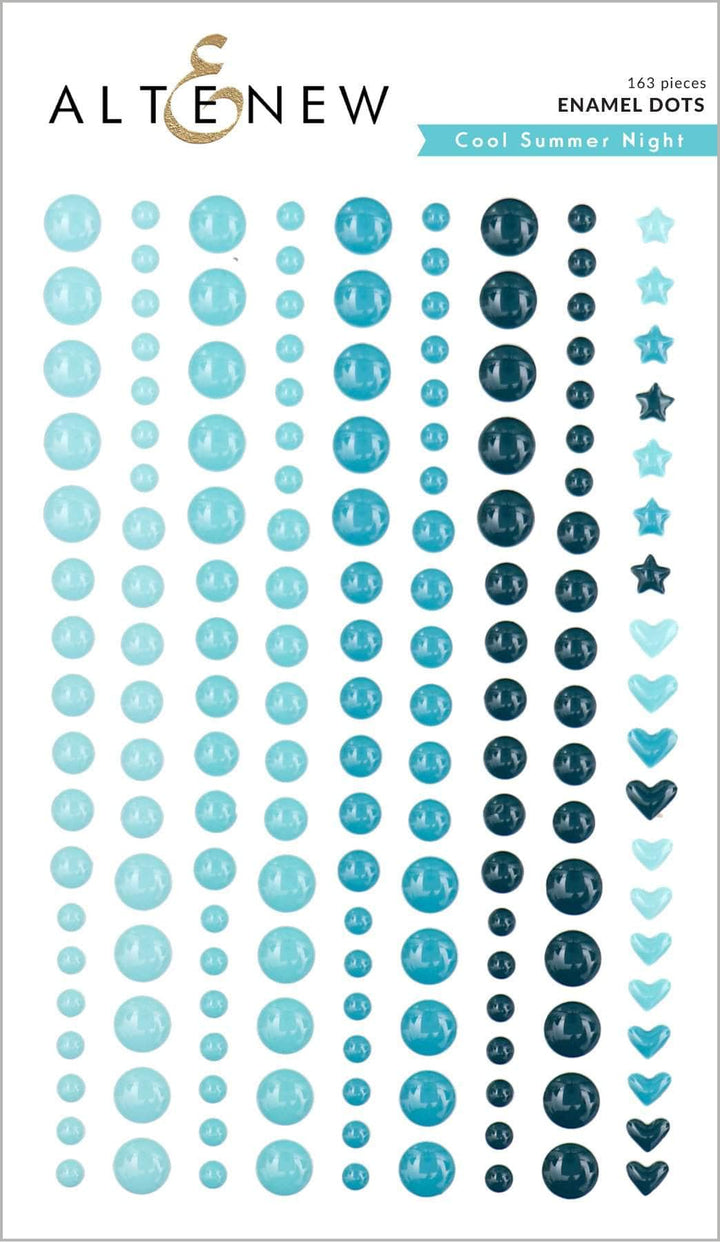 Embellishments Cool Summer Night Enamel Dots