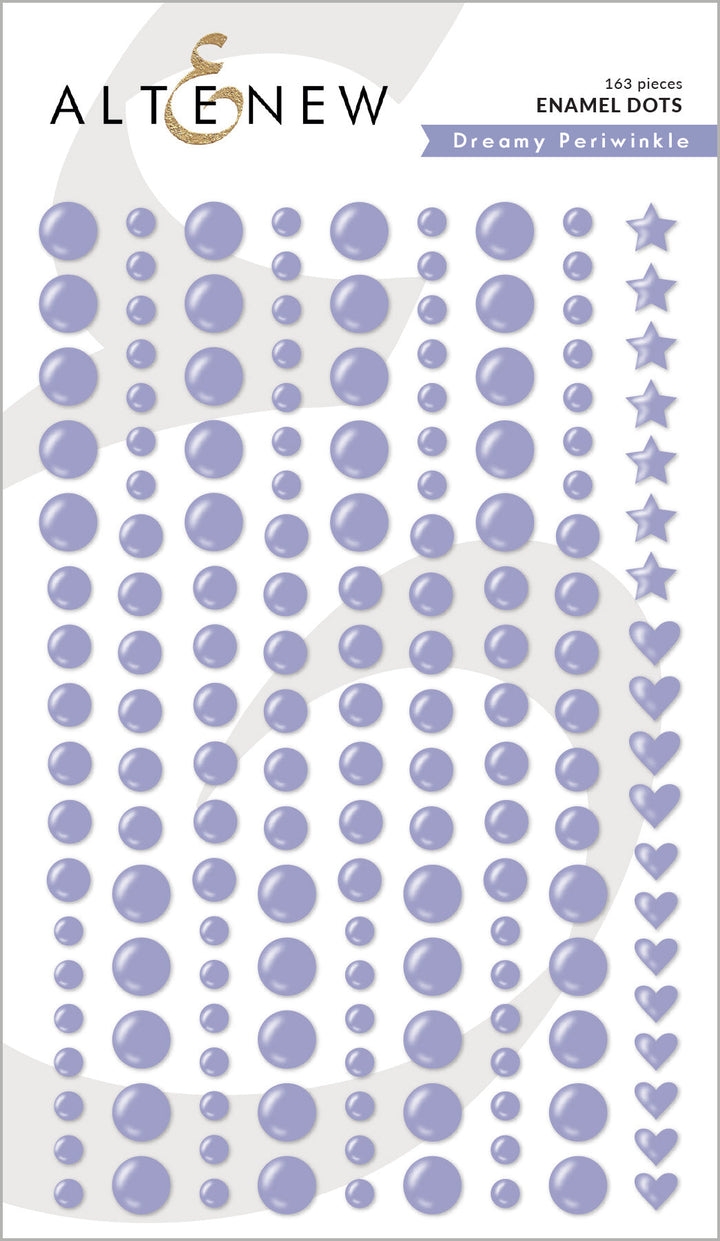 Embellishments Dreamy Periwinkle Promo Enamel Dots