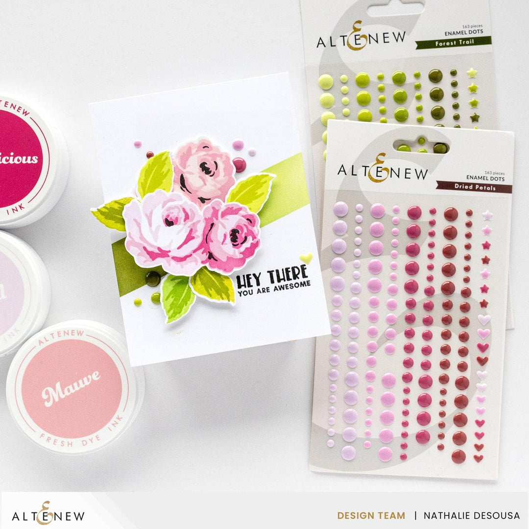 Embellishments Dried Petals Enamel Dots
