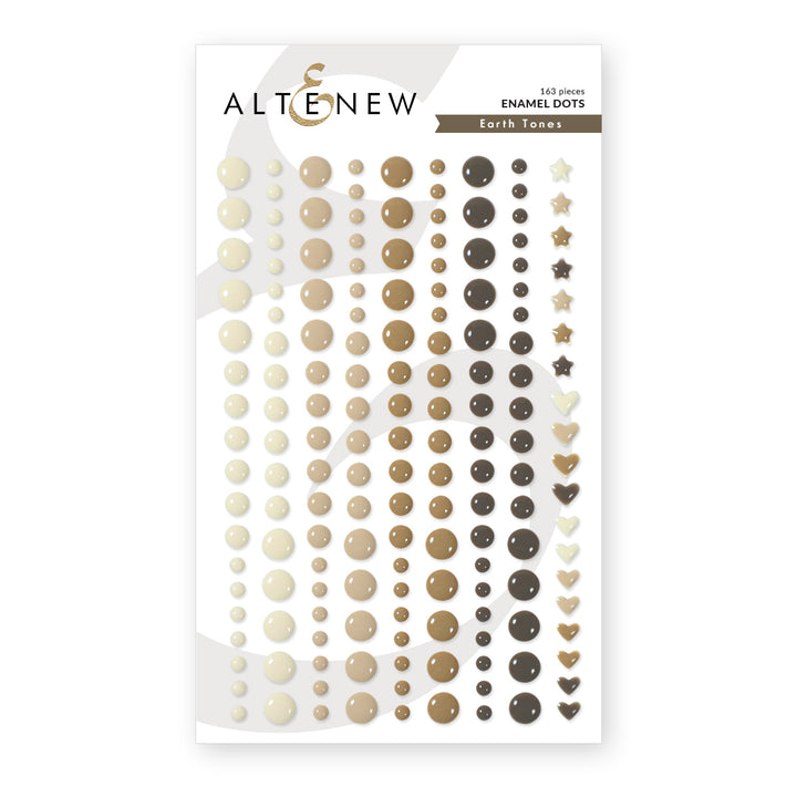 Embellishments Earth Tones Enamel Dots